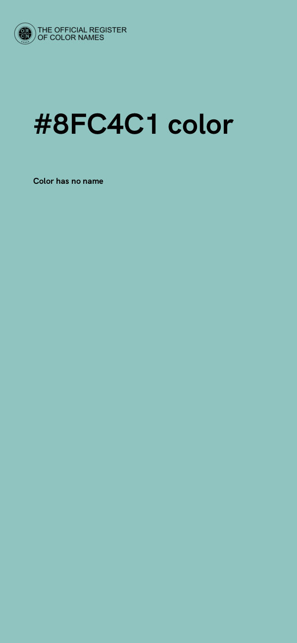 #8FC4C1 color image