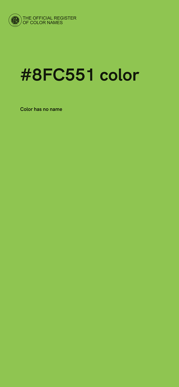 #8FC551 color image