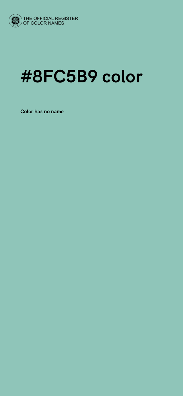 #8FC5B9 color image