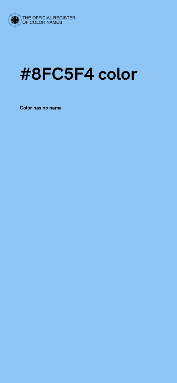 #8FC5F4 color image