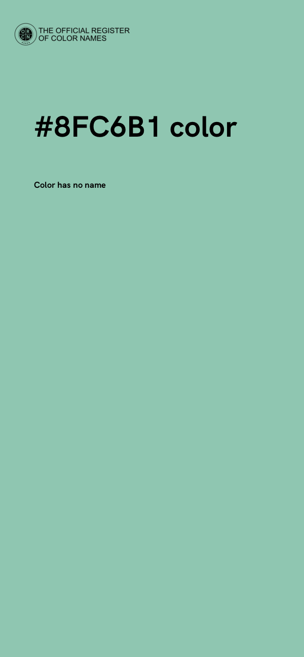 #8FC6B1 color image