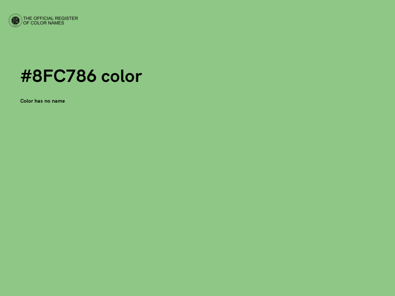 #8FC786 color image