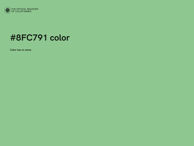 #8FC791 color image