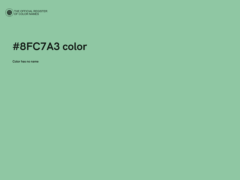 #8FC7A3 color image