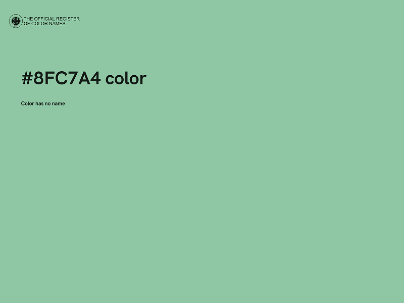 #8FC7A4 color image