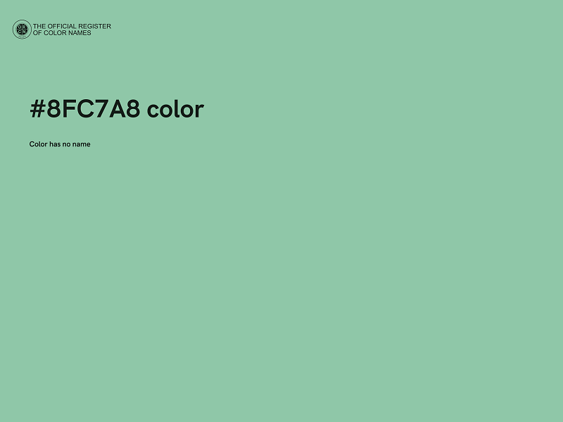 #8FC7A8 color image