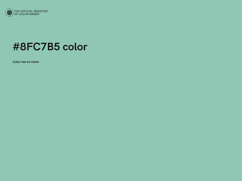 #8FC7B5 color image
