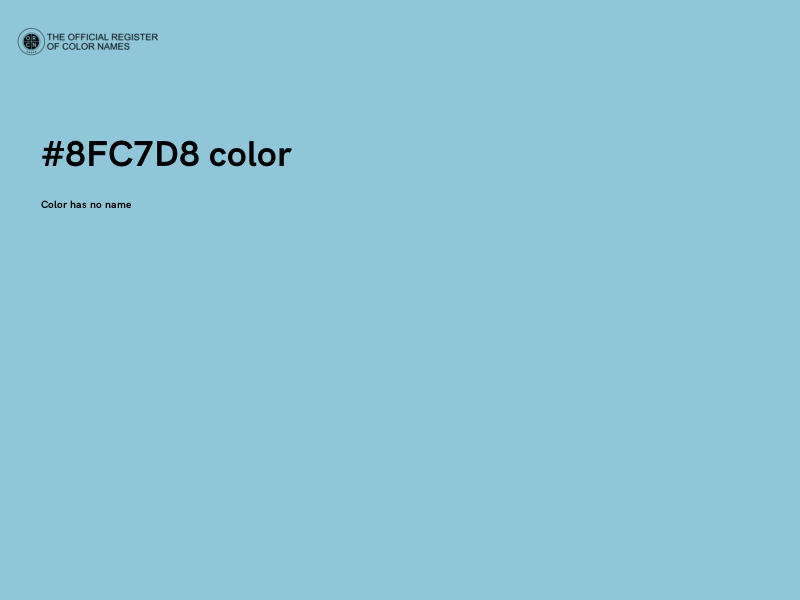 #8FC7D8 color image