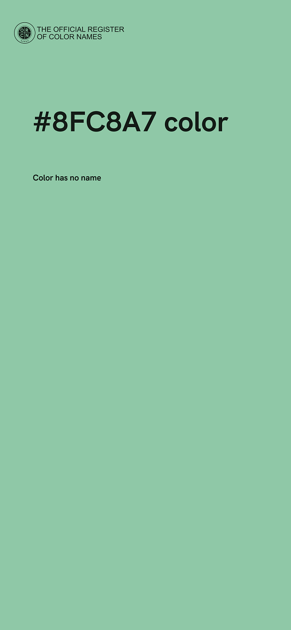 #8FC8A7 color image