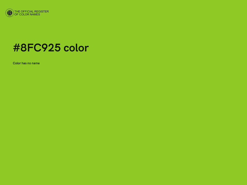 #8FC925 color image