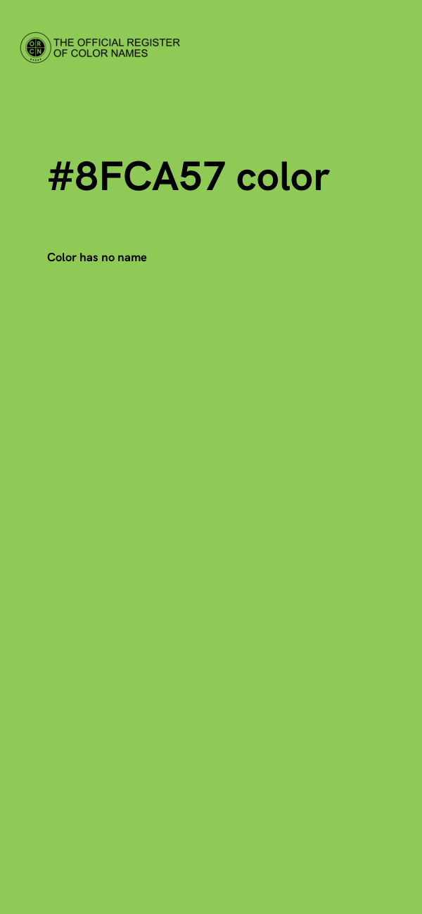 #8FCA57 color image