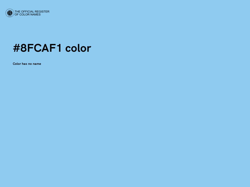 #8FCAF1 color image