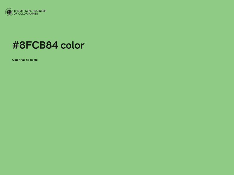 #8FCB84 color image