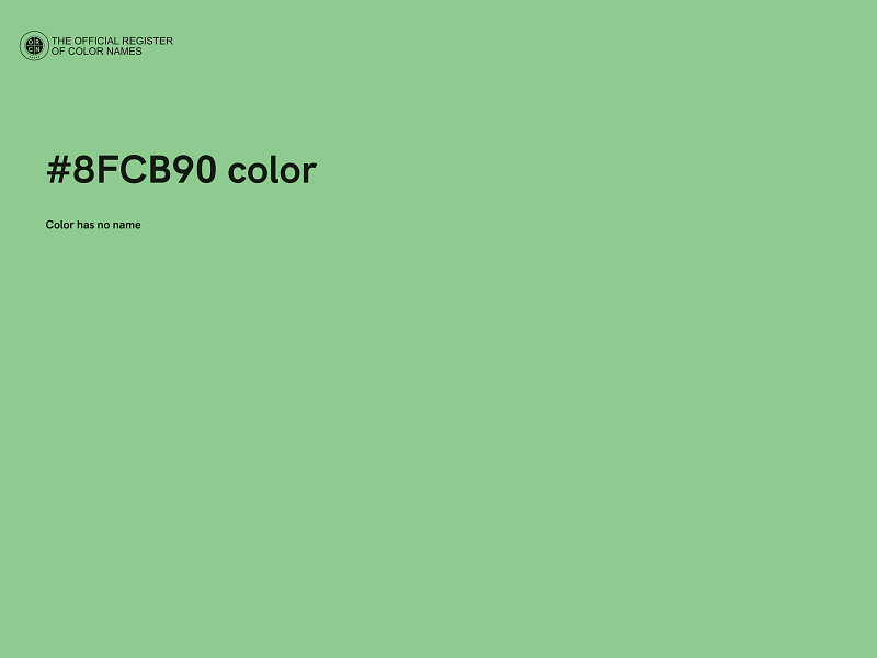 #8FCB90 color image