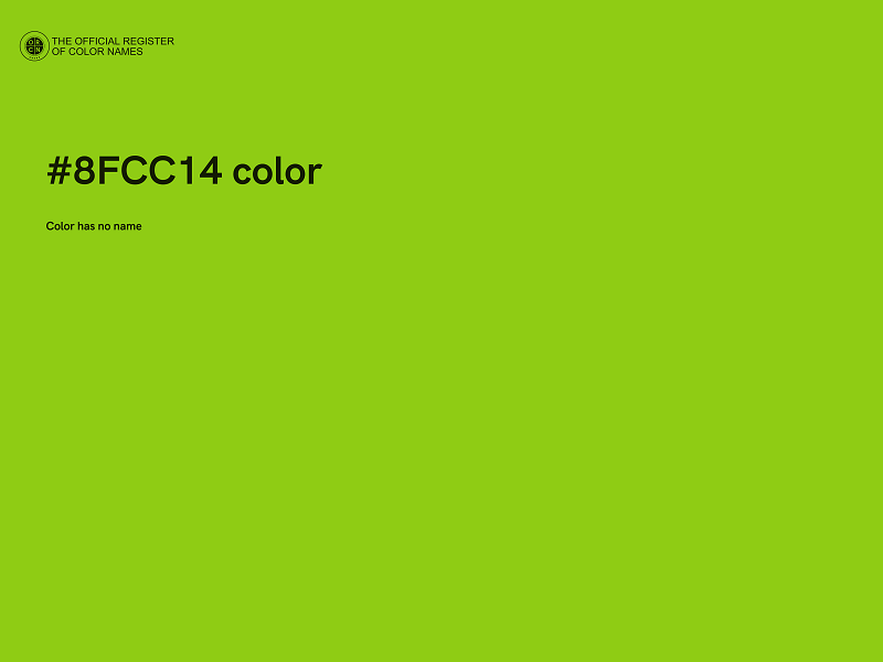 #8FCC14 color image