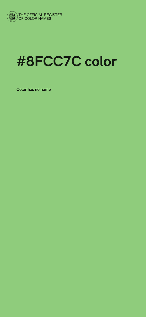 #8FCC7C color image
