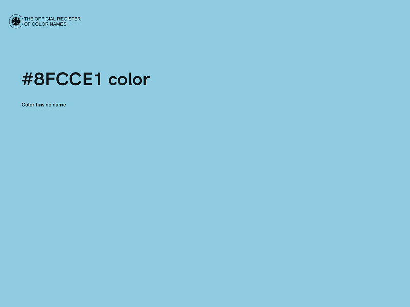 #8FCCE1 color image