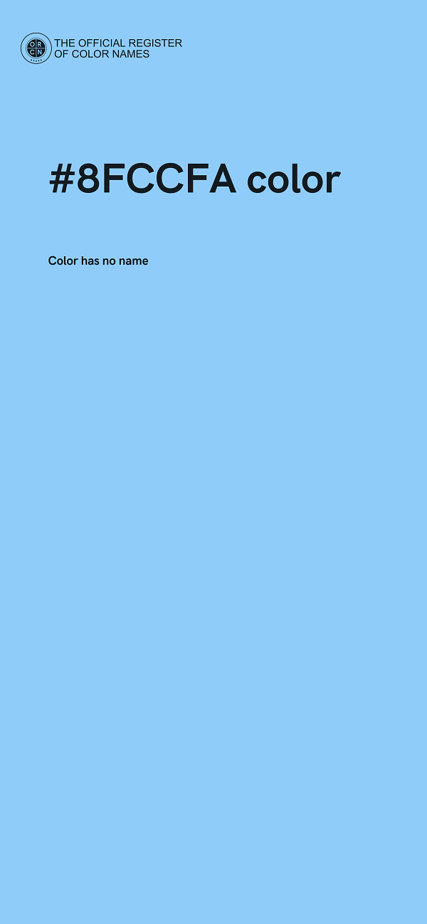 #8FCCFA color image