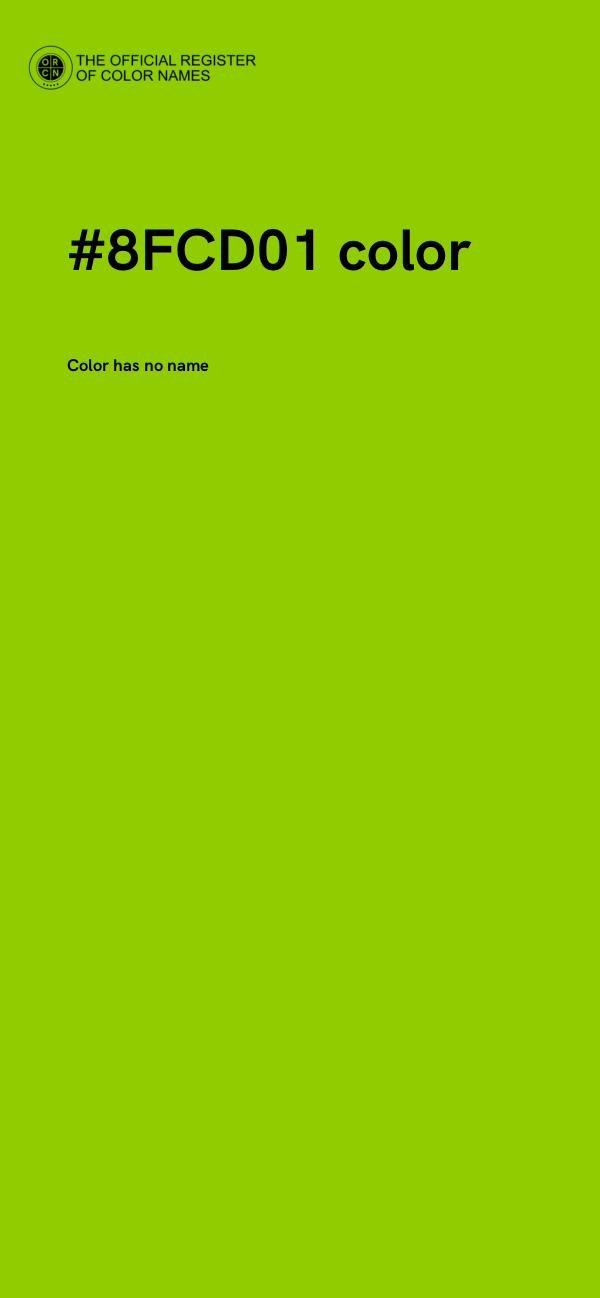 #8FCD01 color image