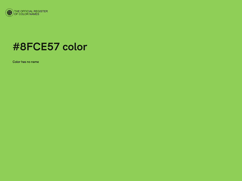 #8FCE57 color image