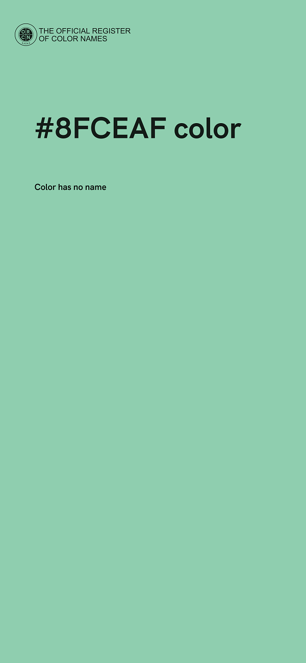 #8FCEAF color image