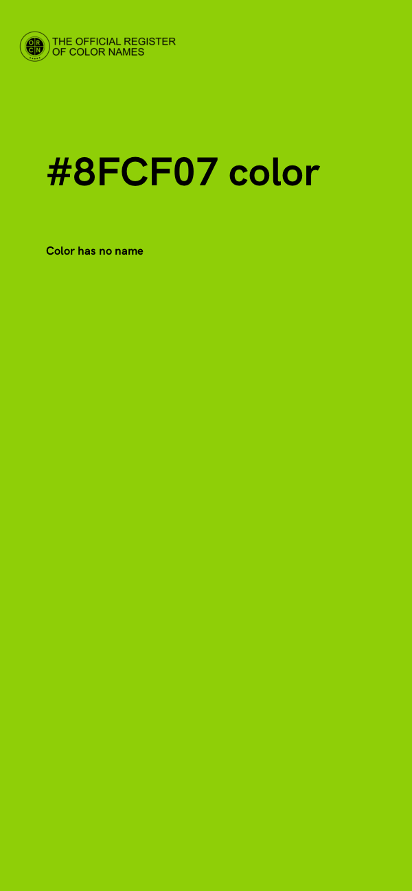 #8FCF07 color image