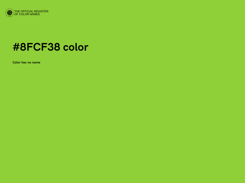 #8FCF38 color image