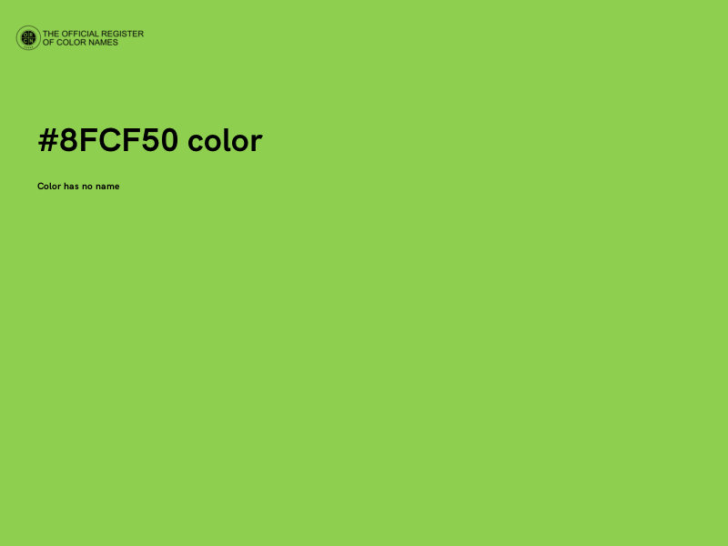 #8FCF50 color image