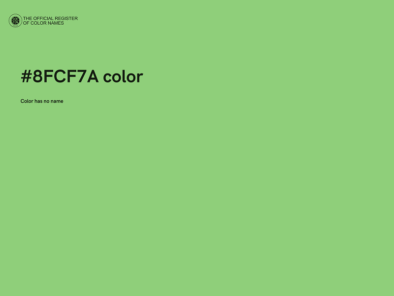 #8FCF7A color image