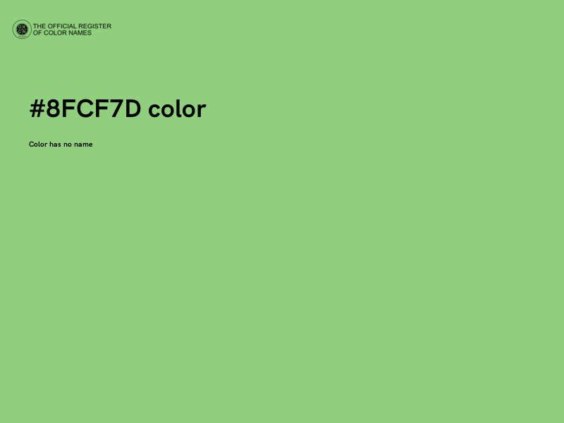 #8FCF7D color image