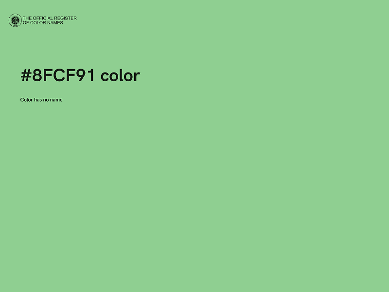 #8FCF91 color image