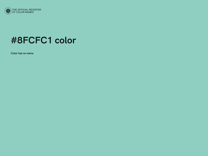 #8FCFC1 color image