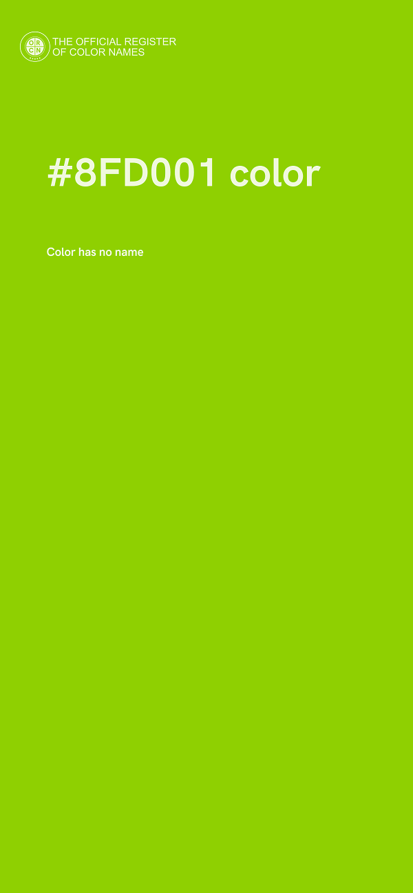 #8FD001 color image
