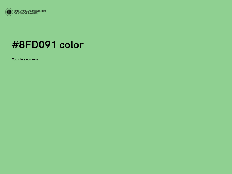 #8FD091 color image