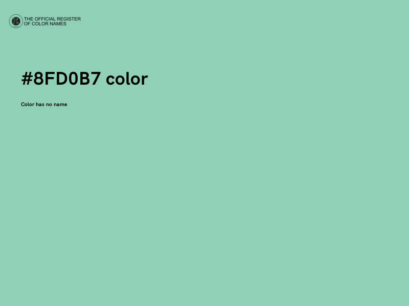 #8FD0B7 color image