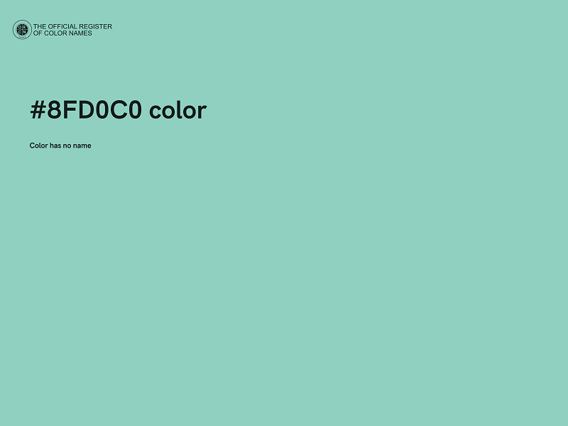 #8FD0C0 color image