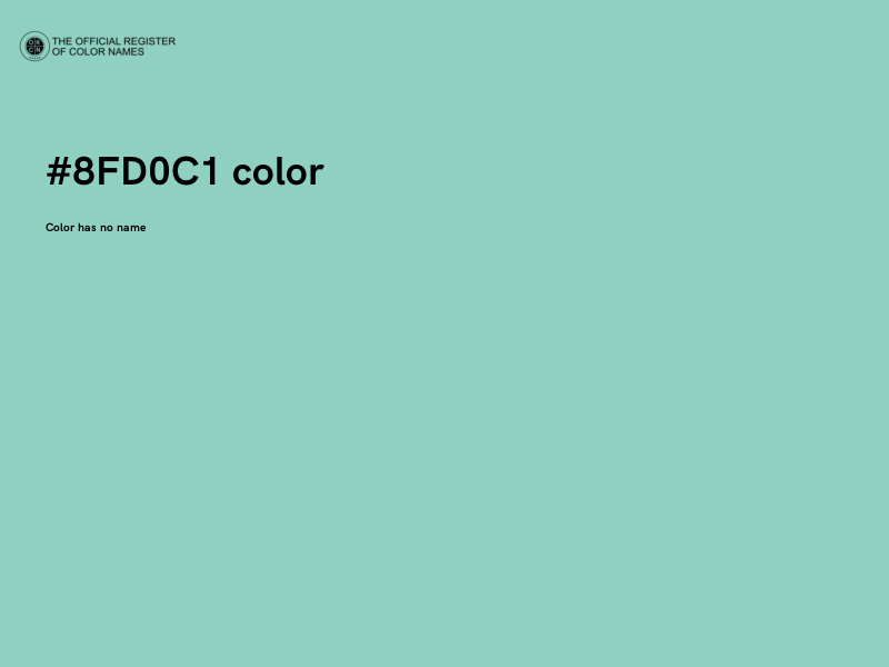 #8FD0C1 color image