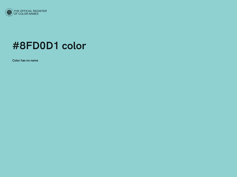 #8FD0D1 color image