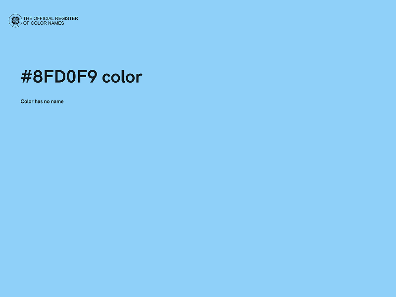 #8FD0F9 color image