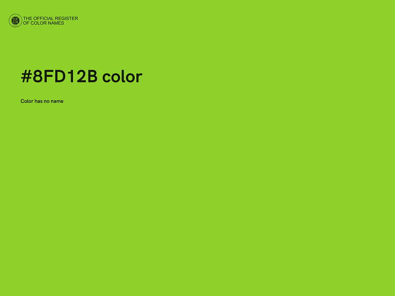 #8FD12B color image