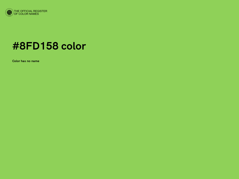 #8FD158 color image