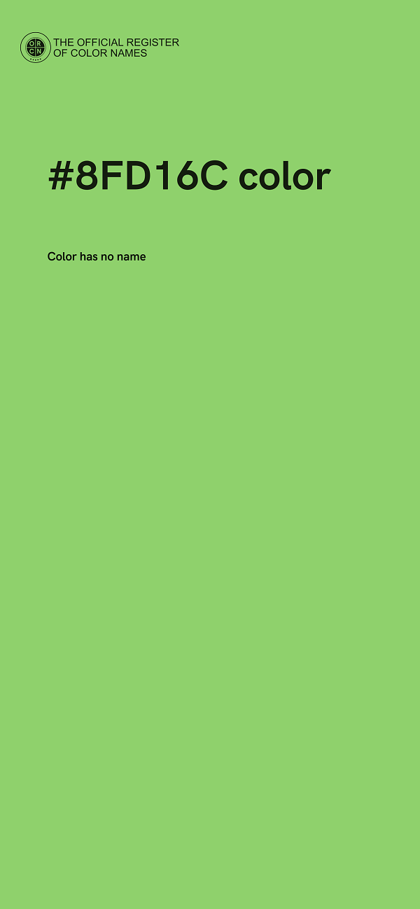 #8FD16C color image