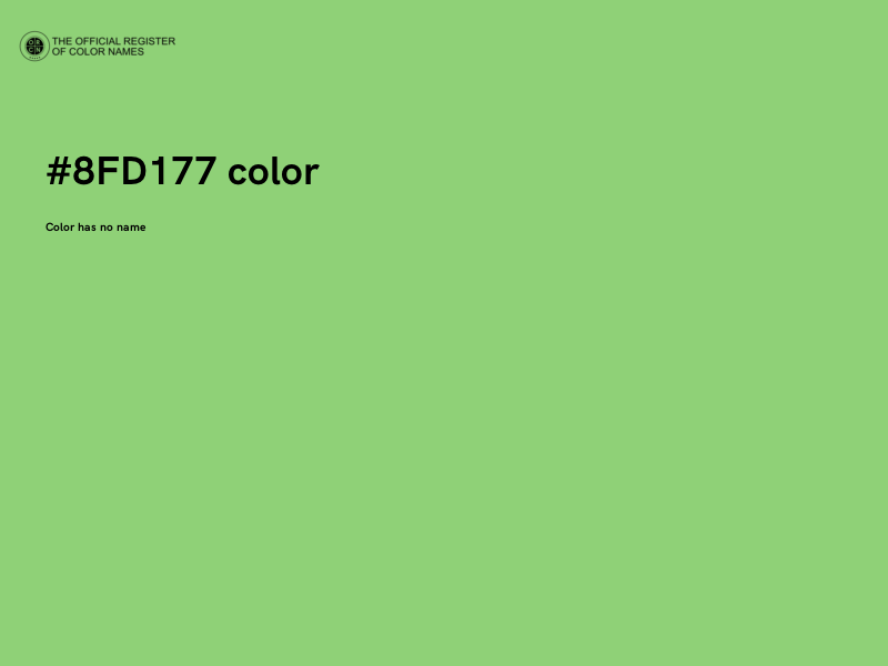 #8FD177 color image