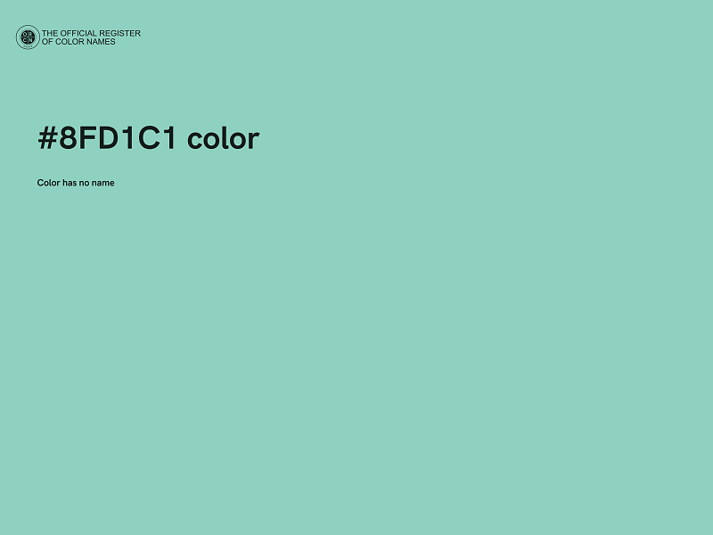 #8FD1C1 color image