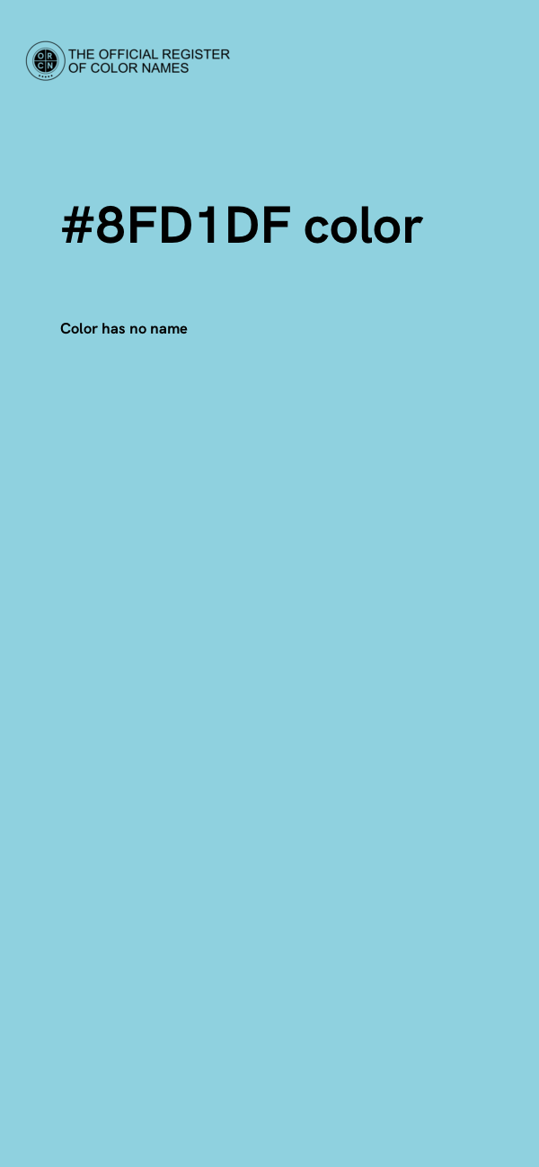 #8FD1DF color image