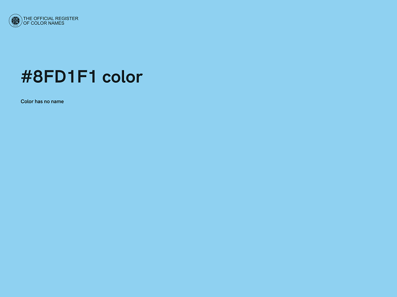 #8FD1F1 color image