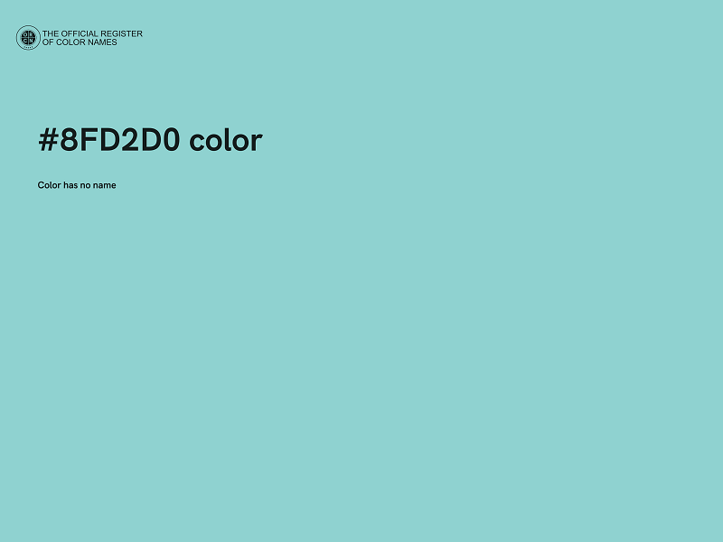 #8FD2D0 color image