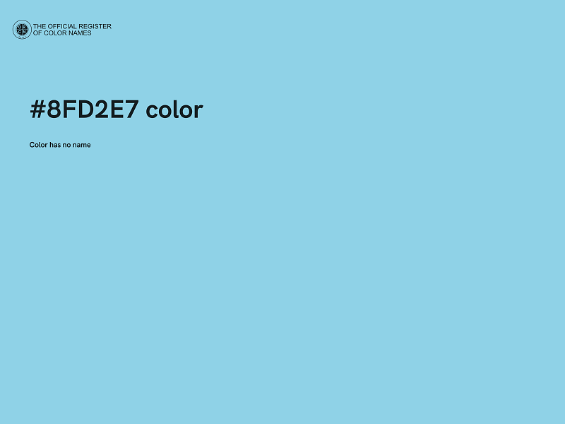 #8FD2E7 color image