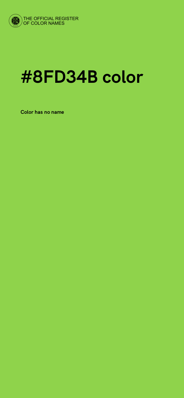 #8FD34B color image