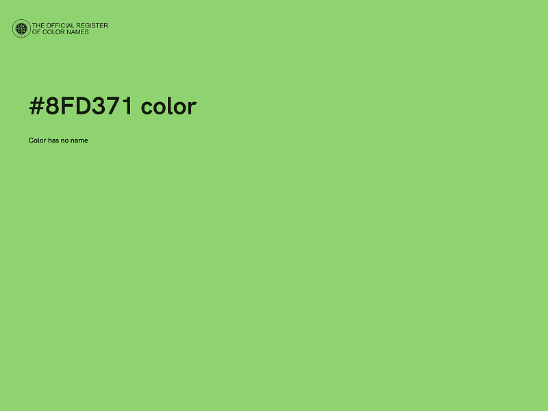 #8FD371 color image